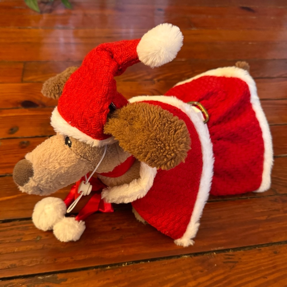 Maggie Waggie Red Pet Christmas Caped Dress with Hat Mrs. Claus Size XS